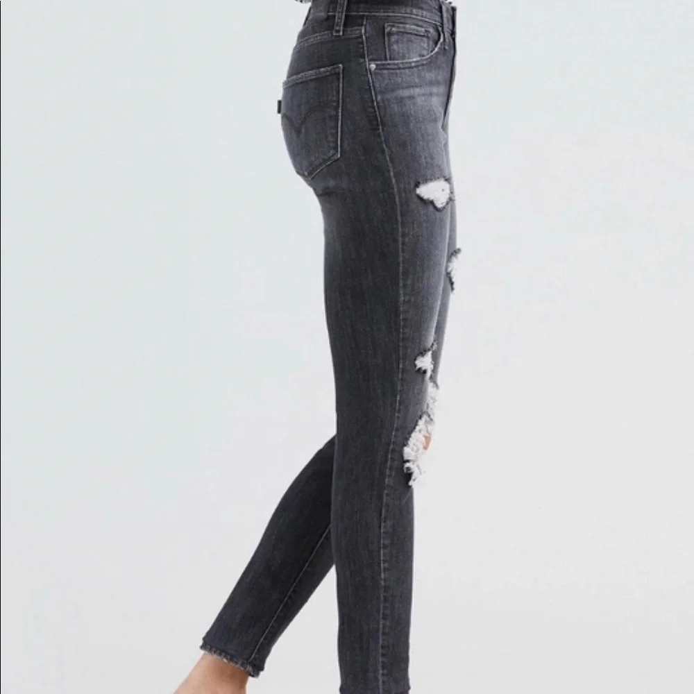 🛑 Levi’s 721 High Rise Skinny Jeans Gray - Picture 2 of 3